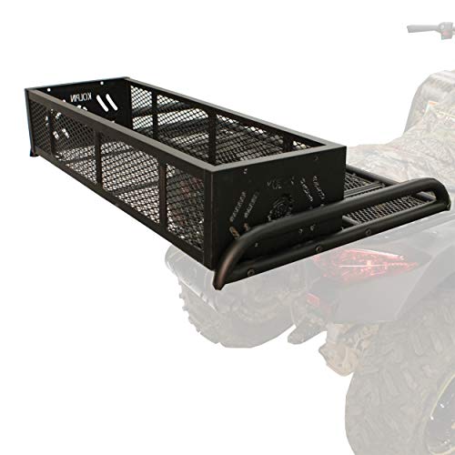 Kolpin 53350 ATV Rear Drop Rack Basket Convertible 3-in-1, Black