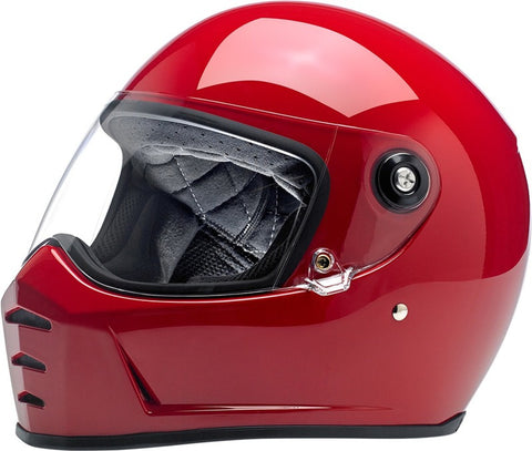 Biltwell Lane Splitter Helmet - Gloss Blood Red SMALL