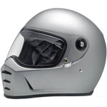 Biltwell Lane Splitter Helmet - Flat Silver XS, S, L