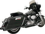 MUFFLERS 4" FLUTE FL BLK - Throttle City Cycles