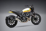 Yoshimura R-34 Slip-On Exhaust (Race/Stainless Steel/Stainless Steel/Aluminum/Works Finish) for 15-19 Ducati SCRAMFUL - Throttle City Cycles