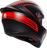 AGV K1 Warmup Matte Black Red Helmet - Throttle City Cycles