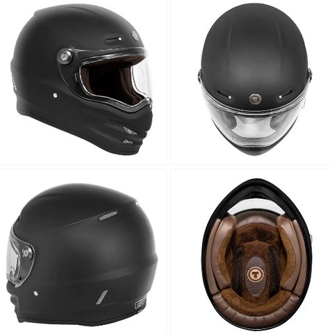 Torc T-9 Full Face Helmet - Flat Black